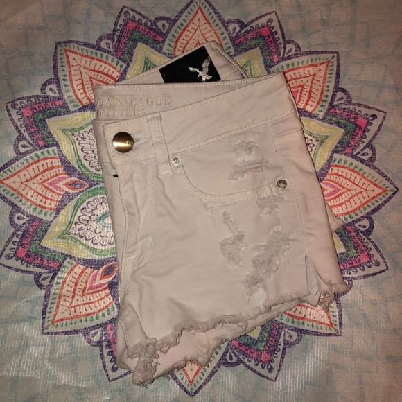 American Eagle Super Super Stretch White Shortie 2 - Picture 2 of 5